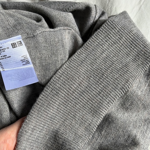 Uniqlo grey wool dress size L - Picture 12 of 13